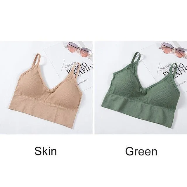 1 or 2 Piece U Type Backless Bra Push Up Bralette Brassiere Seamless Bra