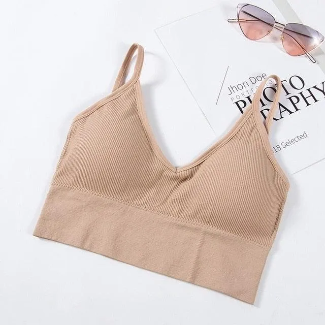 1 or 2 Piece U Type Backless Bra Push Up Bralette Brassiere Seamless Bra