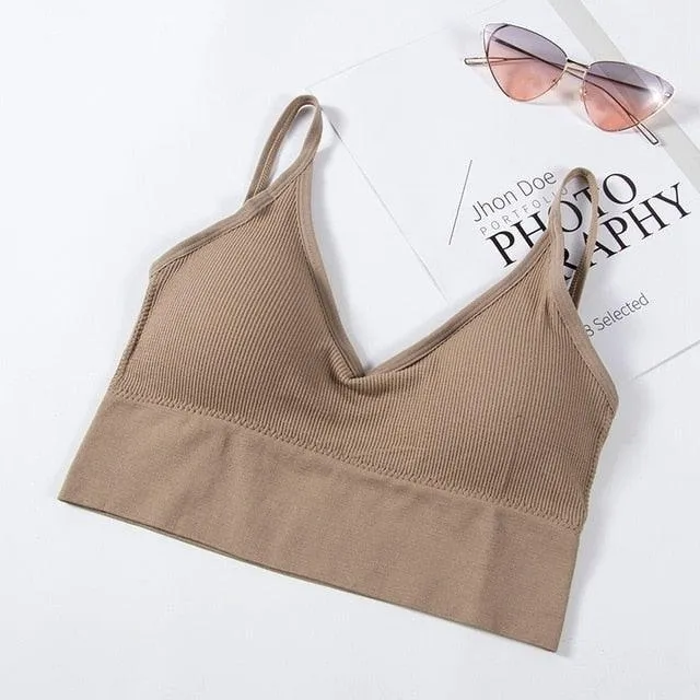 1 or 2 Piece U Type Backless Bra Push Up Bralette Brassiere Seamless Bra