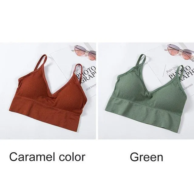 1 or 2 Piece U Type Backless Bra Push Up Bralette Brassiere Seamless Bra