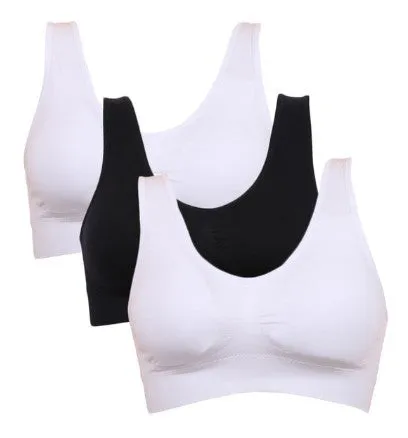 3pcs Set Seamless Push Up Bra