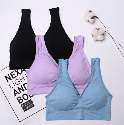 3pcs Set Seamless Push Up Bra