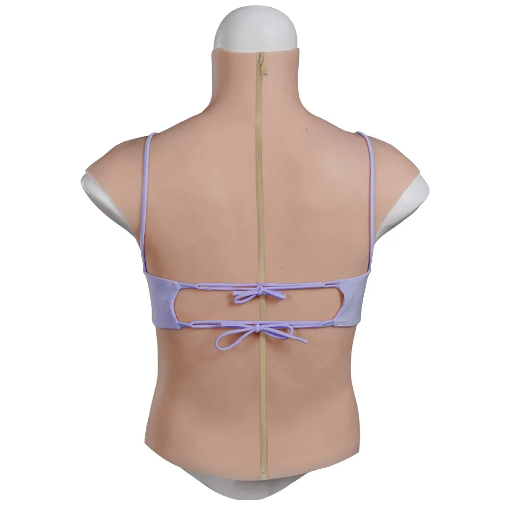 8th L-F Back Zipper Silicone Fake Chest