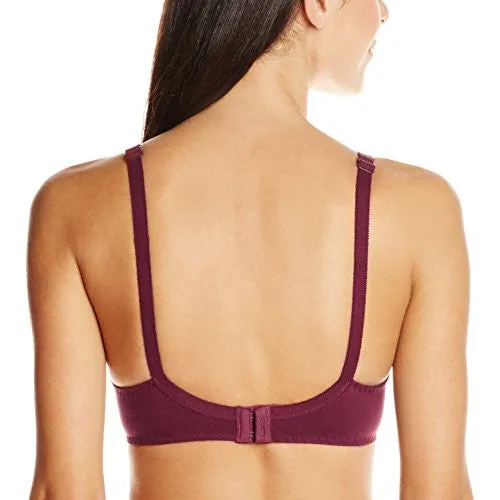 Amante Non-Padded Non-wired Full Cup Bra (BFOM21Maroon34D_Maroon_34D)