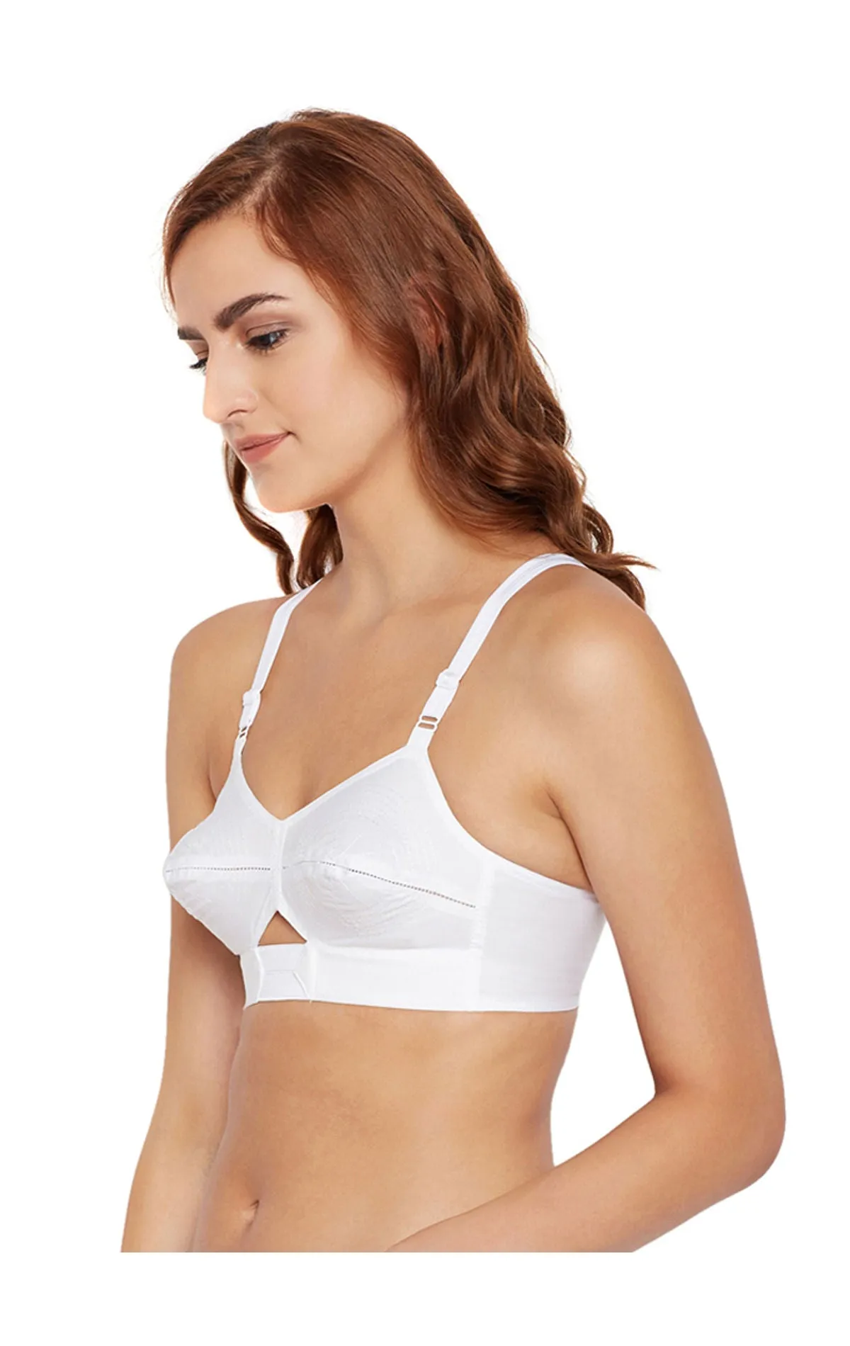 B-C-D Cup Bra-MST-CS-W with Cotton Straps