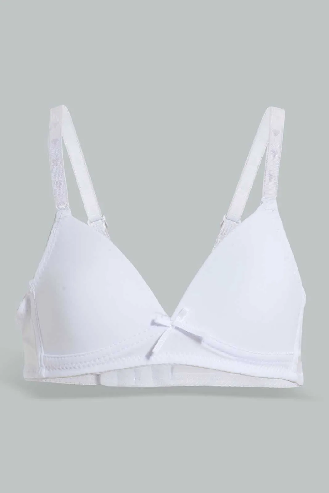 Beige And White Padded Bra For Senior Girls (Pack of 2)