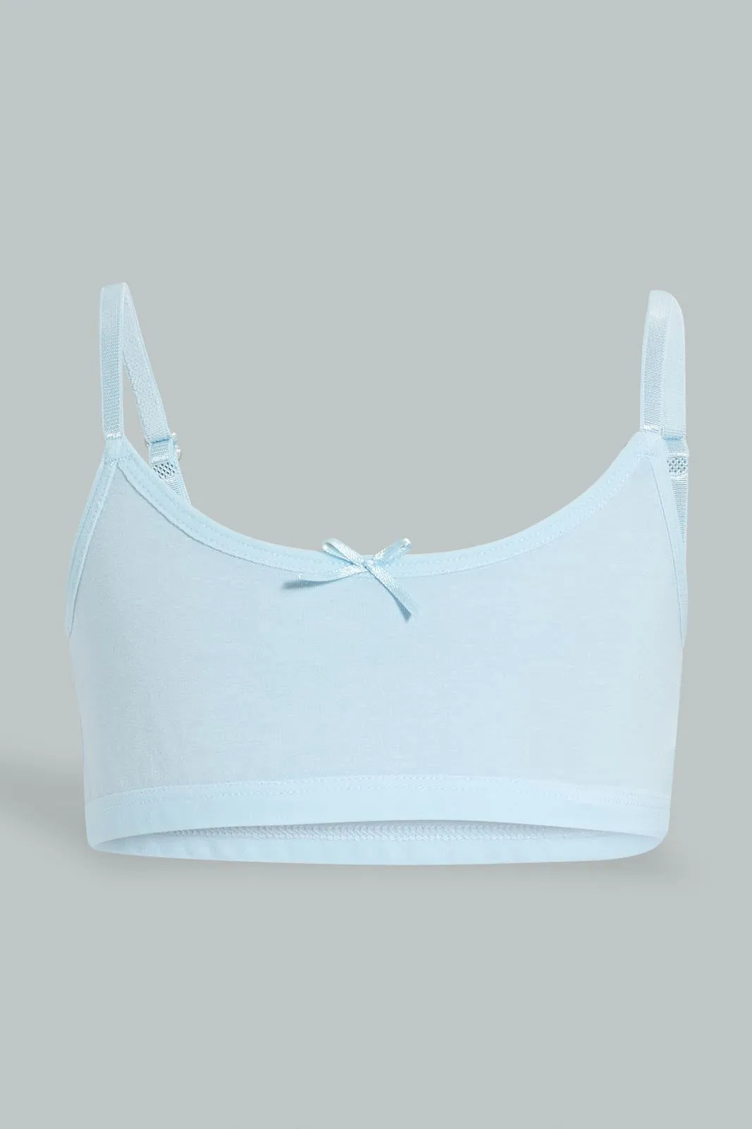 Blue And Grey Comfort Bra For Senior Girls (Pack of 2)