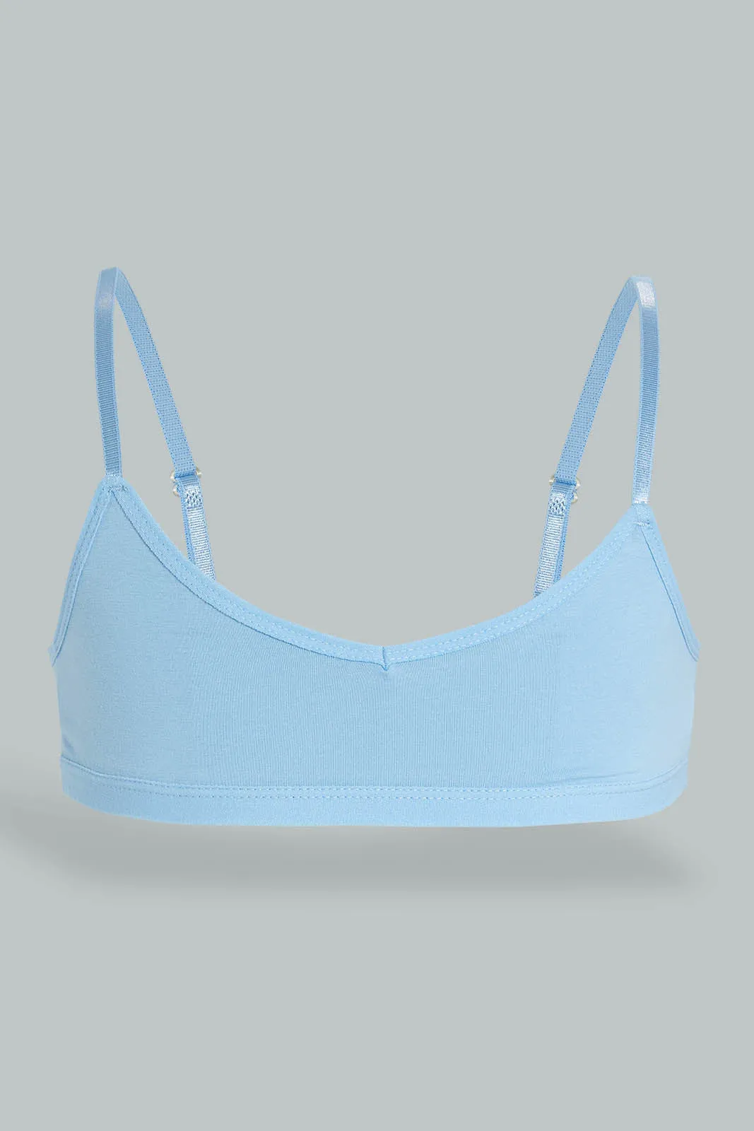 Blue And White Seamless Bra (Pack of 2)