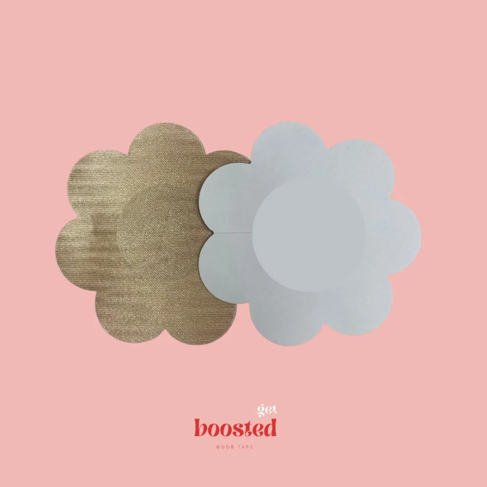 Boosted Tape Disposable Nipple Petals Tan Pack of 5