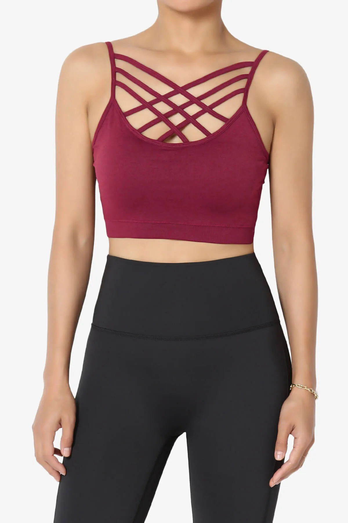 Cally Padded Crisscross Bralette PLUS MORE COLORS