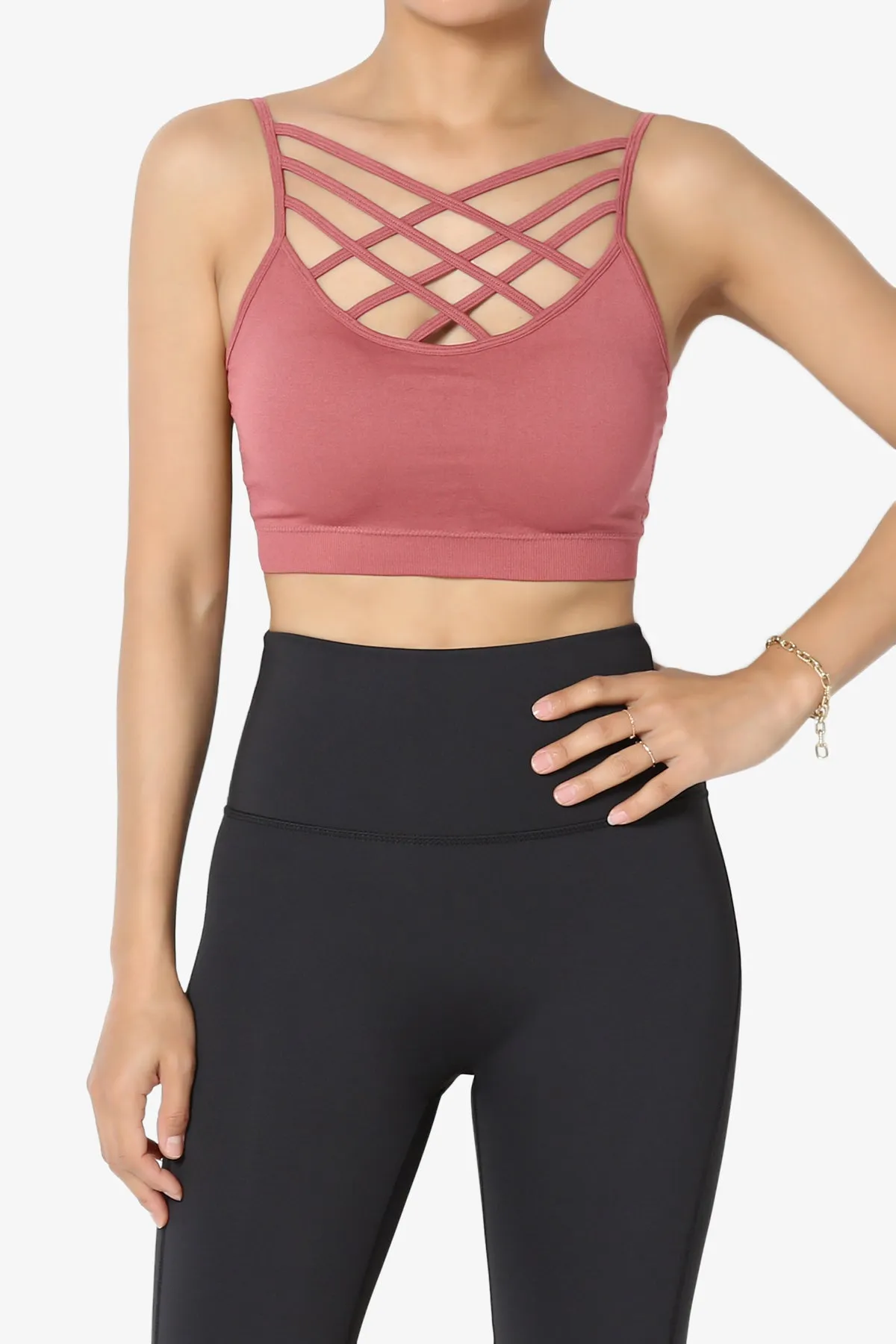 Cally Padded Crisscross Bralette