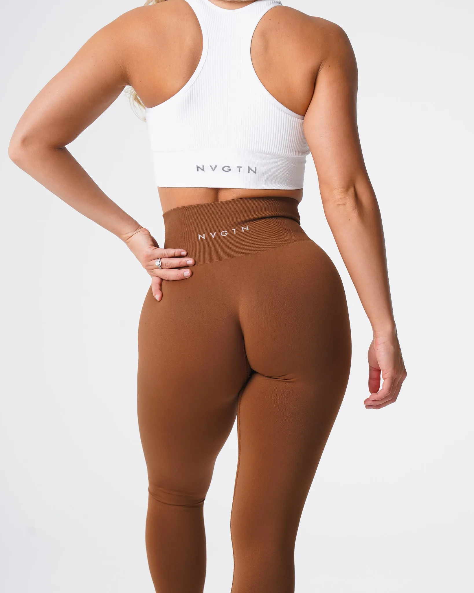 Caramel Solid Seamless Leggings