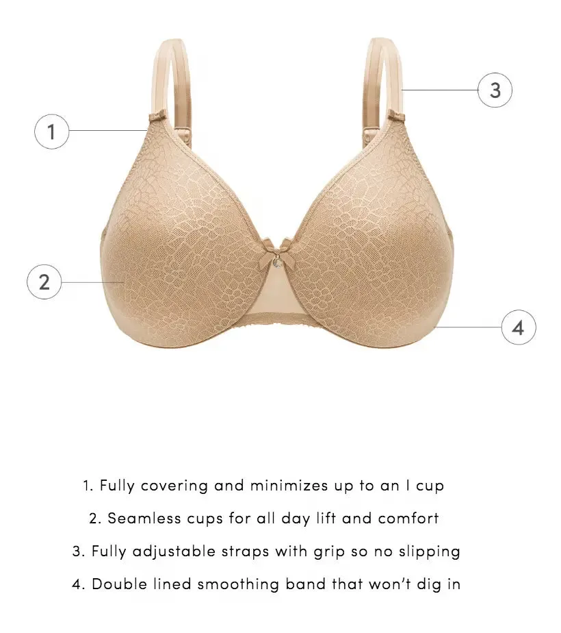 Chantelle C Magnifique Seamless Unlined Minimizer Bra - Ultra Nude