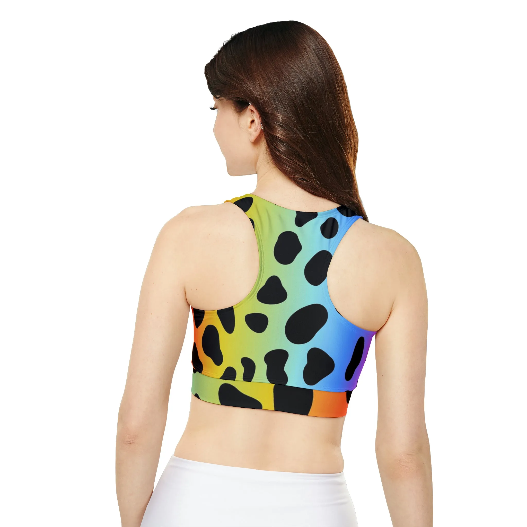 Colorful Jaguar - Inovax Padded Sports Bra