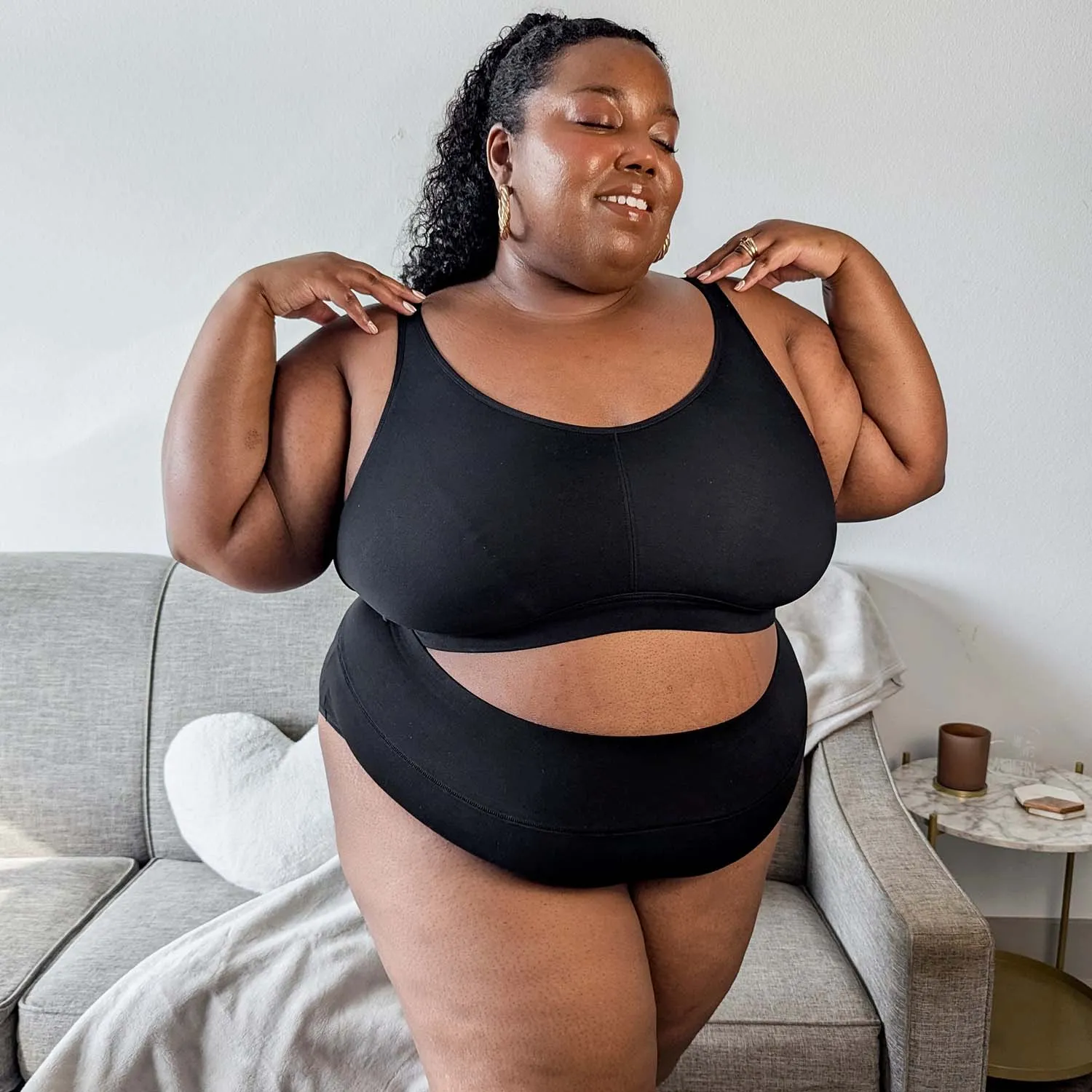 Comfort Cotton Bra - Black