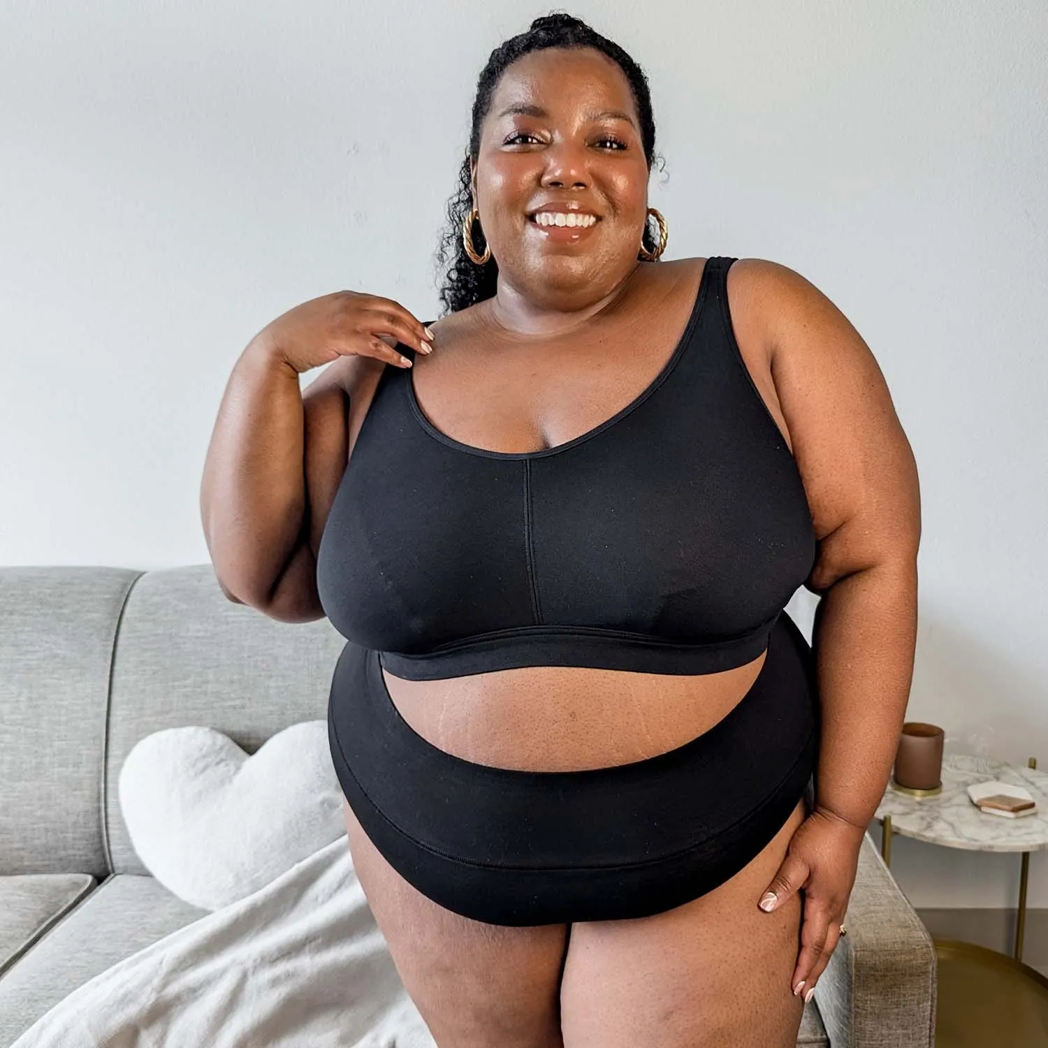 Comfort Cotton Bra - Black