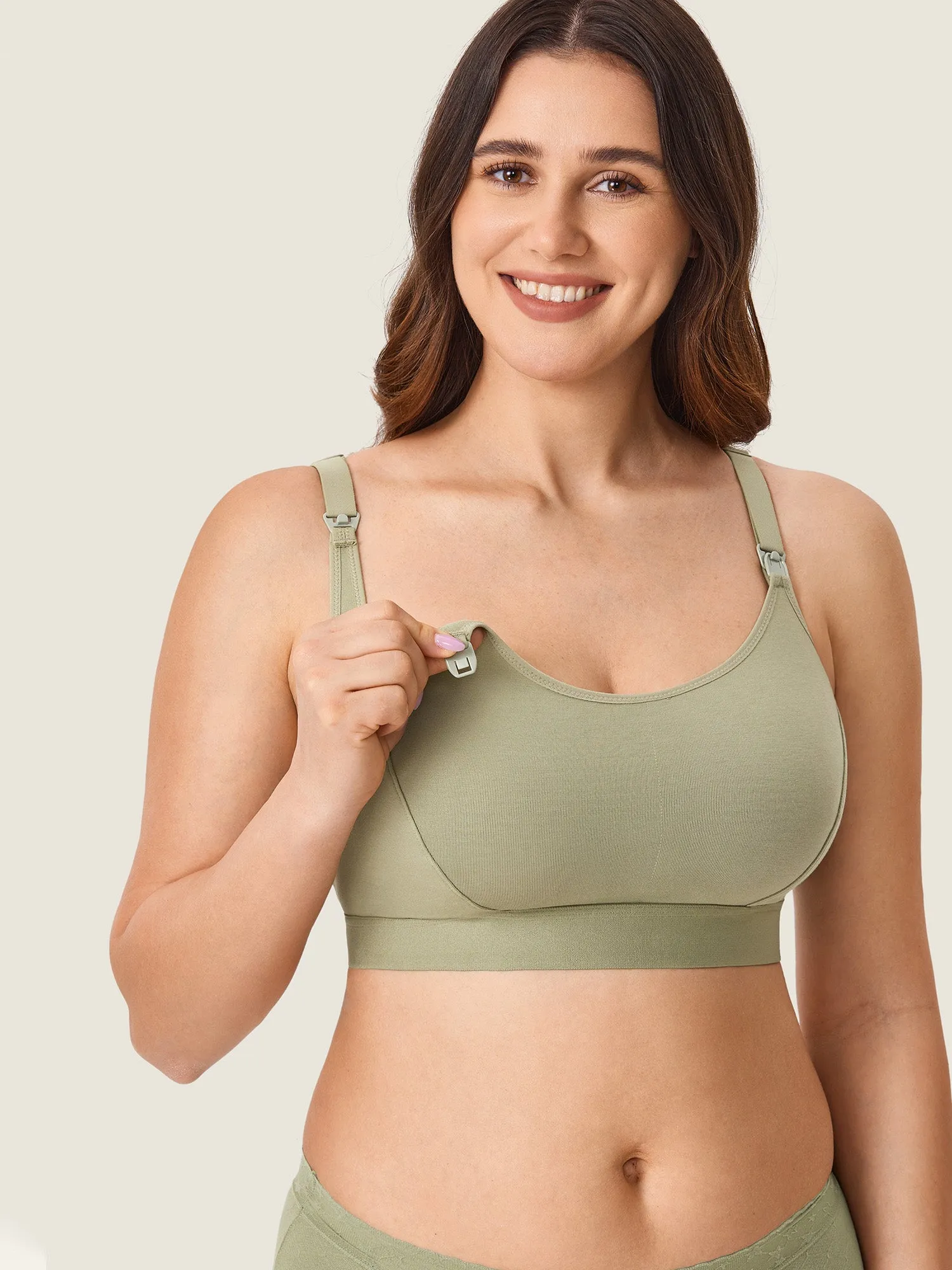 Cotton Plus Size Nursing Sport Bra