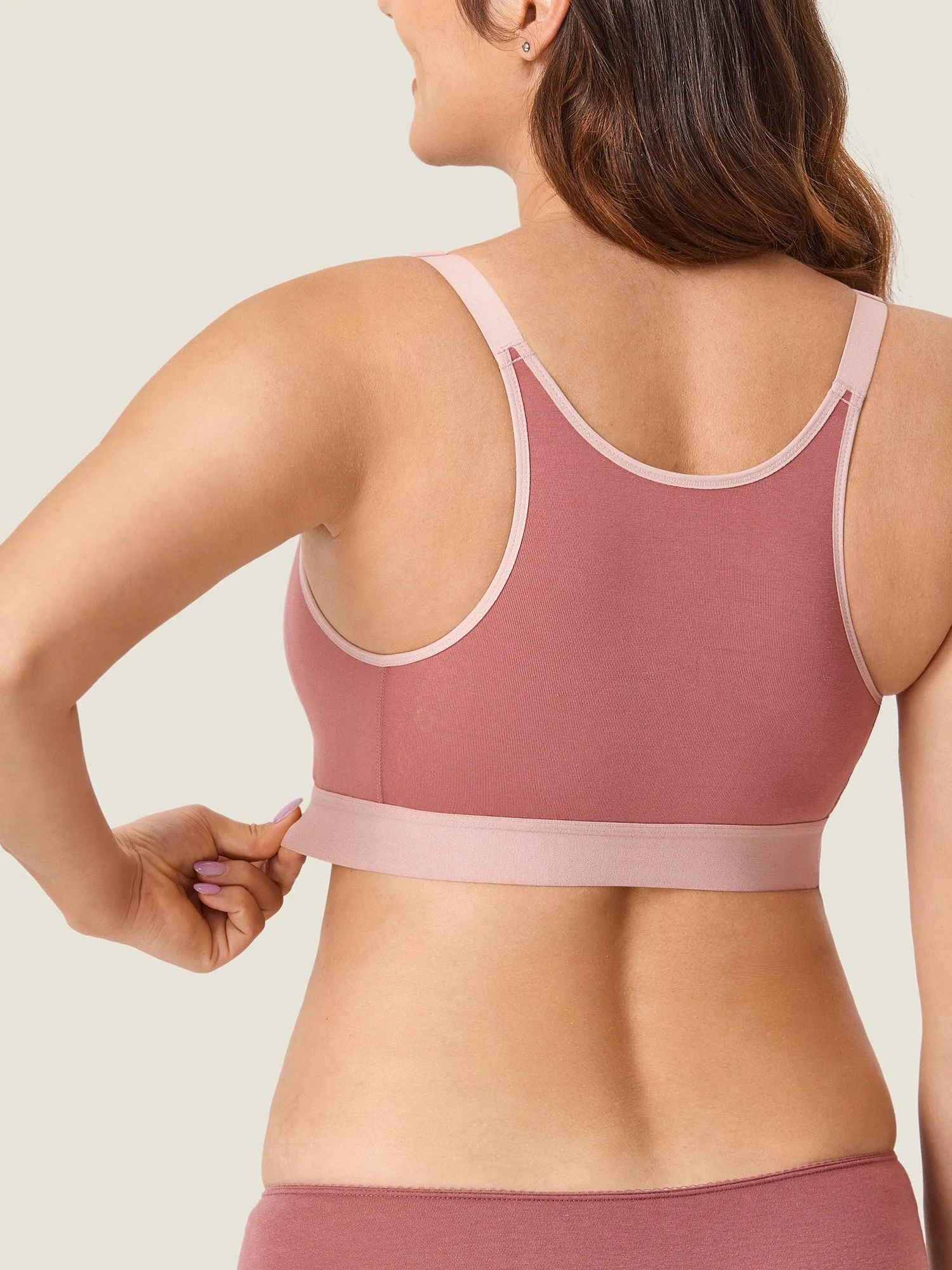 Cotton Plus Size Nursing Sport Bra