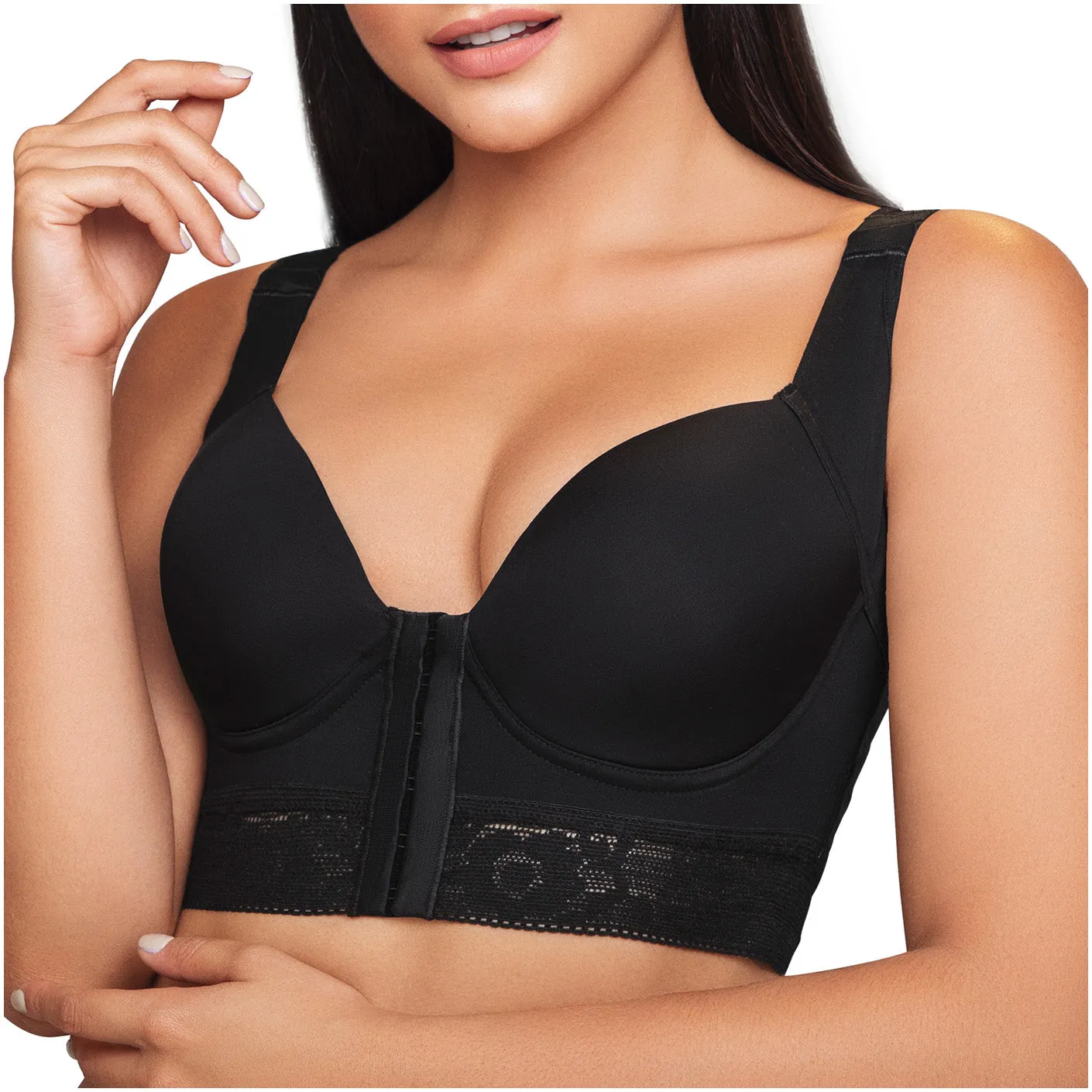 Daily Use Push Up Back Support Front Closure Hook Bra Posture Sonryse C902