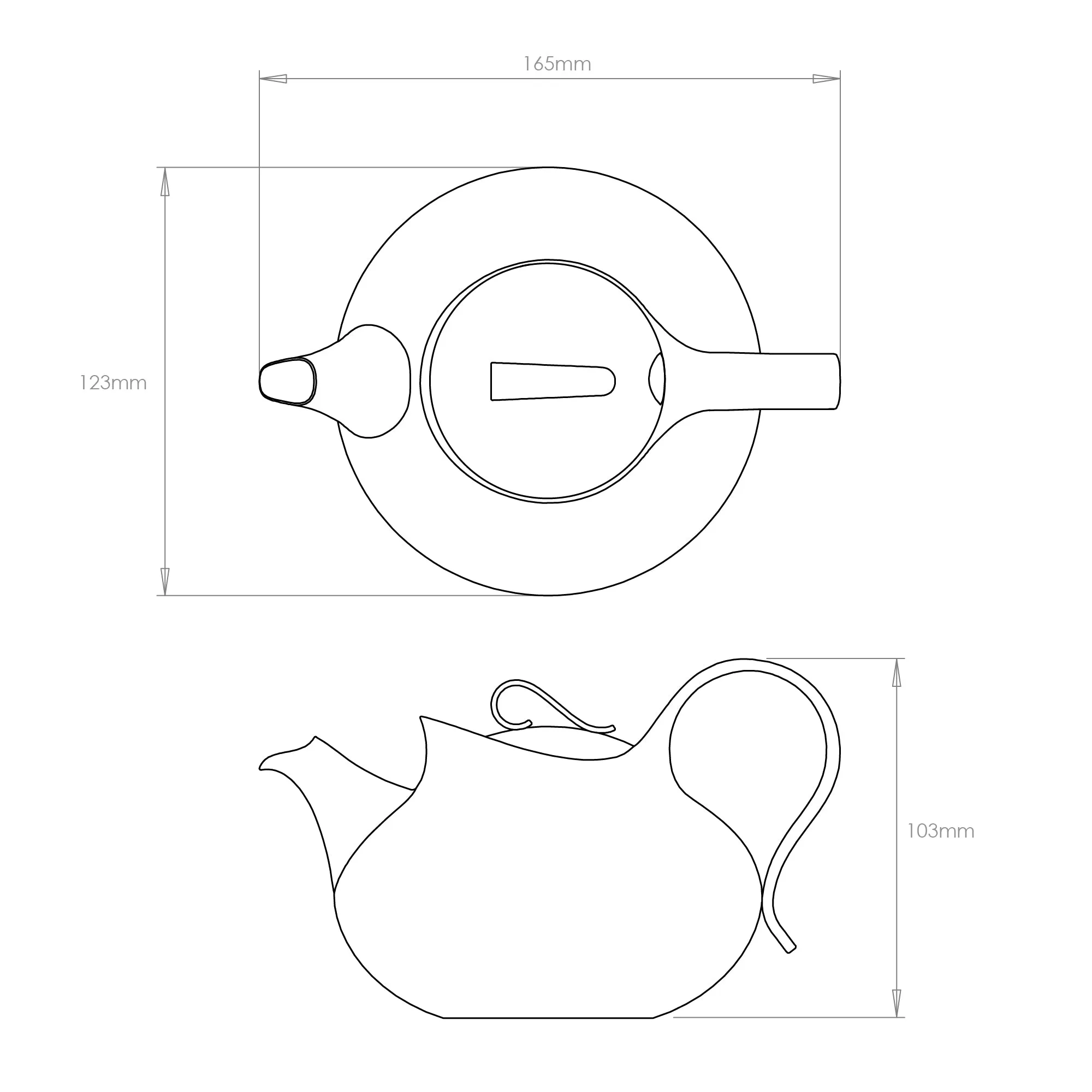 Drift Teapot, 450 ml with Small Tea Infuser