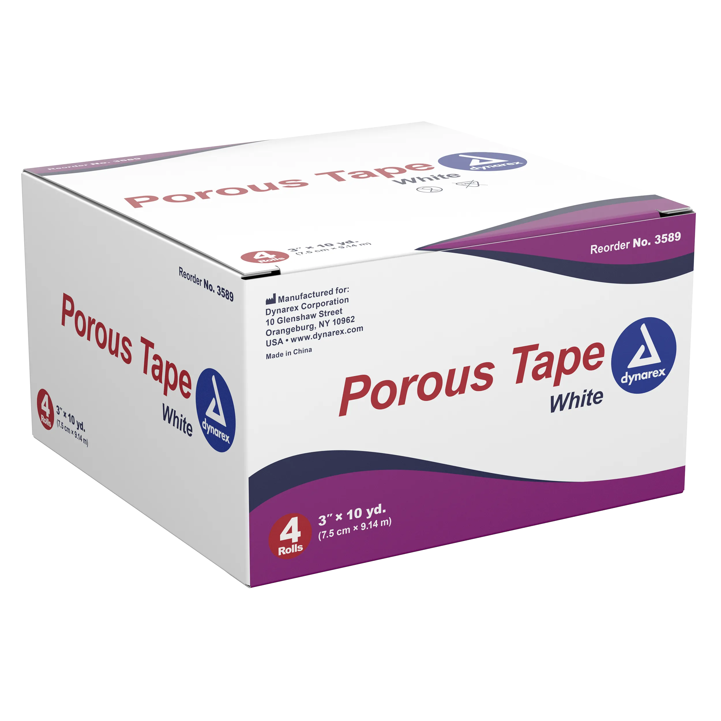 Dynarex - Porous Tape 3" x 10 yds