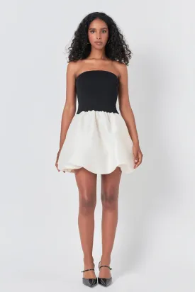 Endless Rose Strapless Contrast Dress