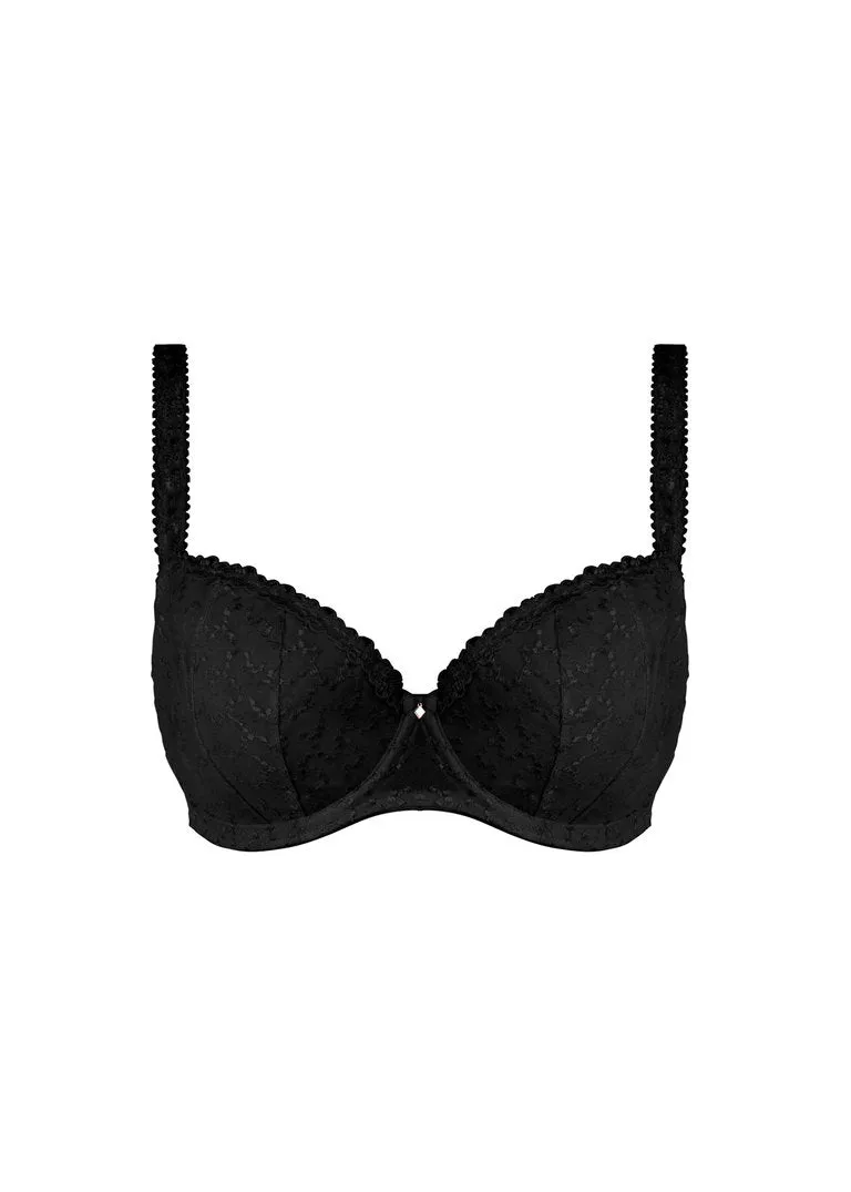 Fantasie Ana Underwire Padded Half Cup Bra, Black