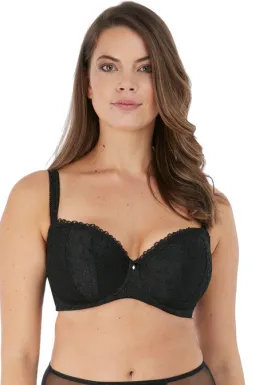 Fantasie Ana Underwire Padded Half Cup Bra, Black