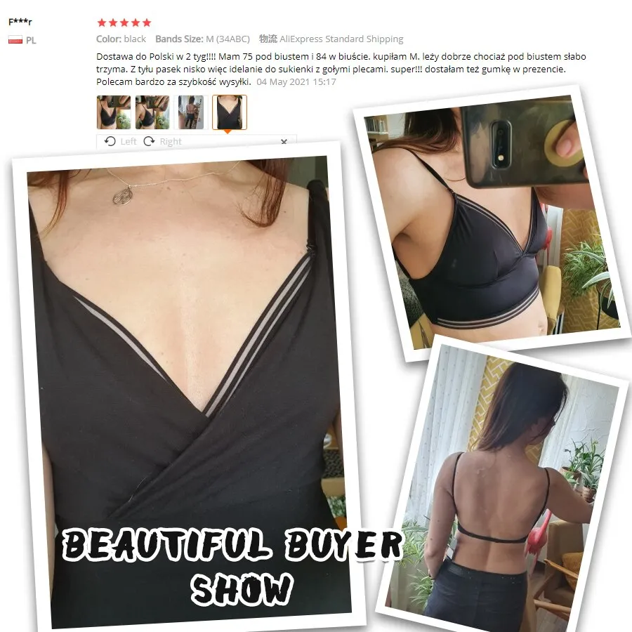 Fashion Soft New bras Bralette Low Back Bra Push Up bras top Padded Lingerie Female Underwear