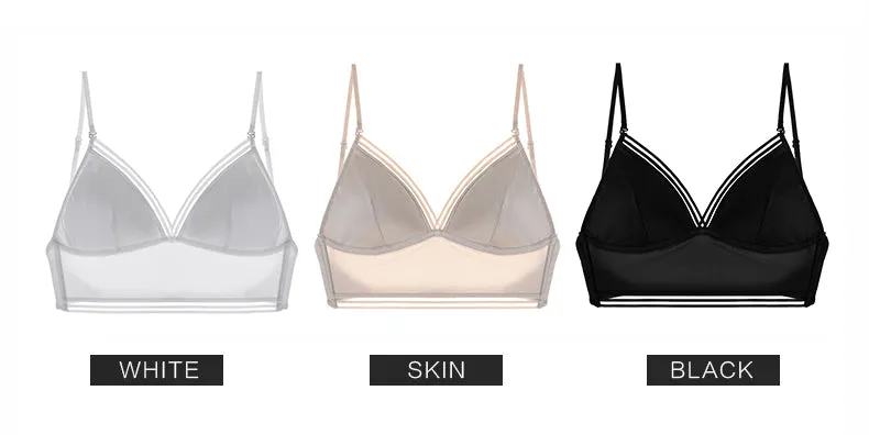 Fashion Soft New bras Bralette Low Back Bra Push Up bras top Padded Lingerie Female Underwear