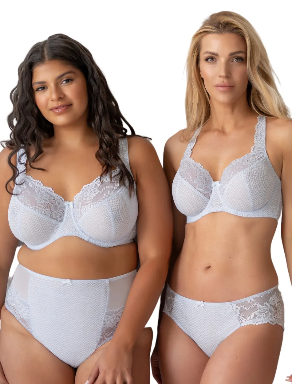 Fit Fully Yours Serena Underwire Lace Bra Collection, Steel Blue