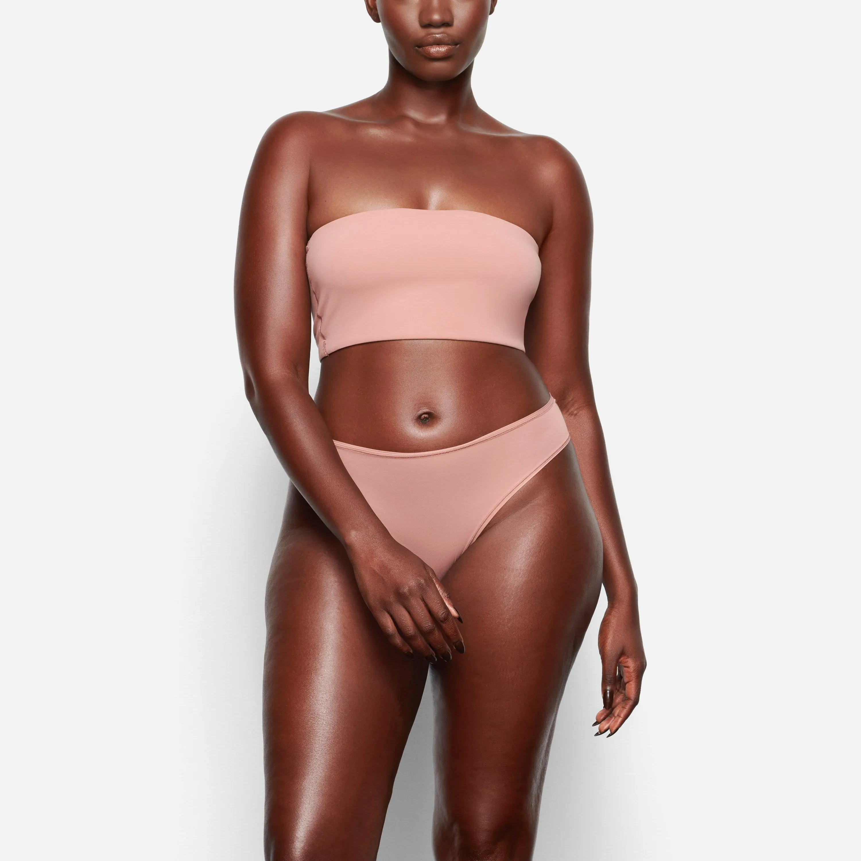 FITS EVERYBODY BANDEAU BRA | ROSE CLAY