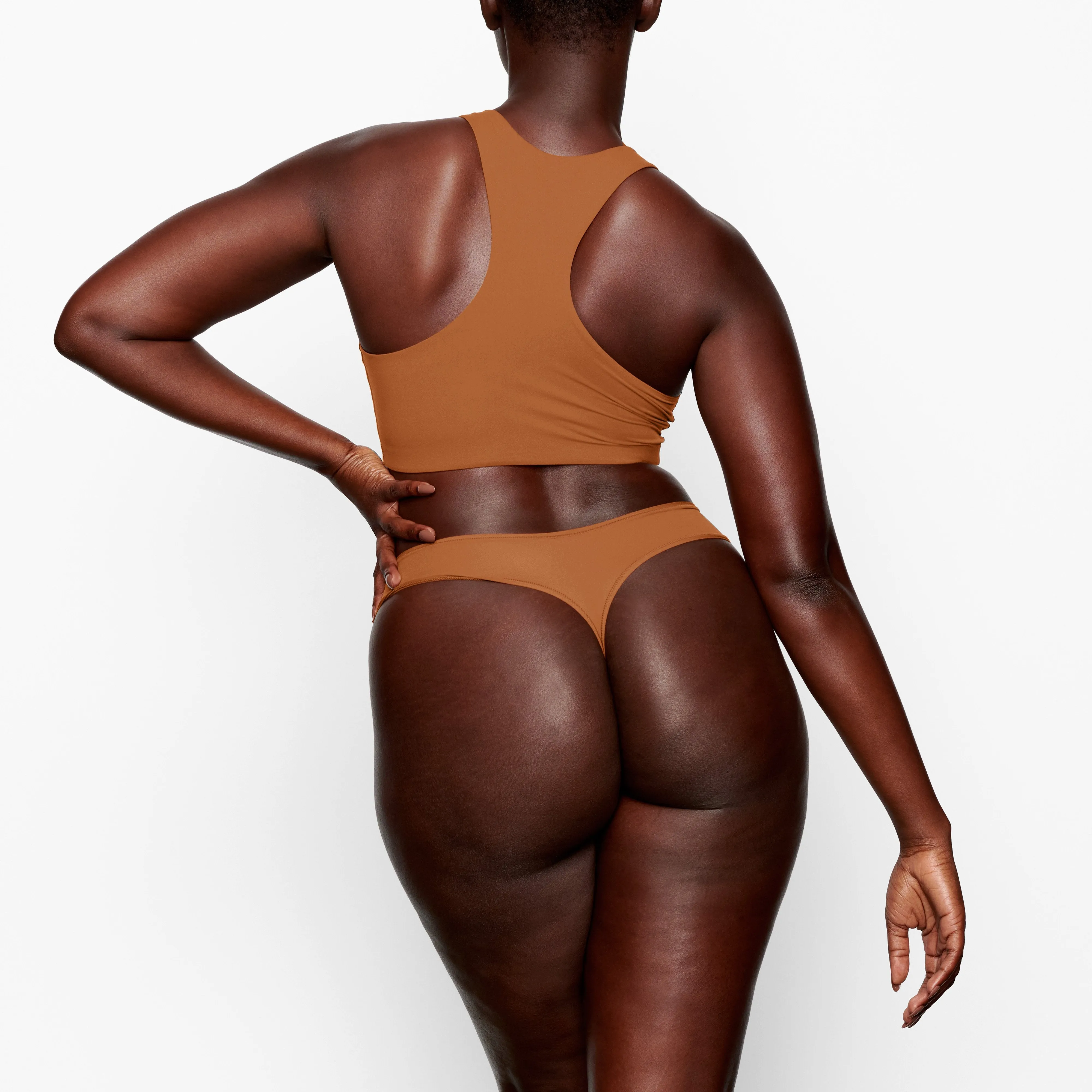 FITS EVERYBODY HIGH NECK BRA | COPPER