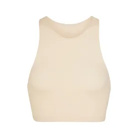 FITS EVERYBODY HIGH NECK BRA | SAND