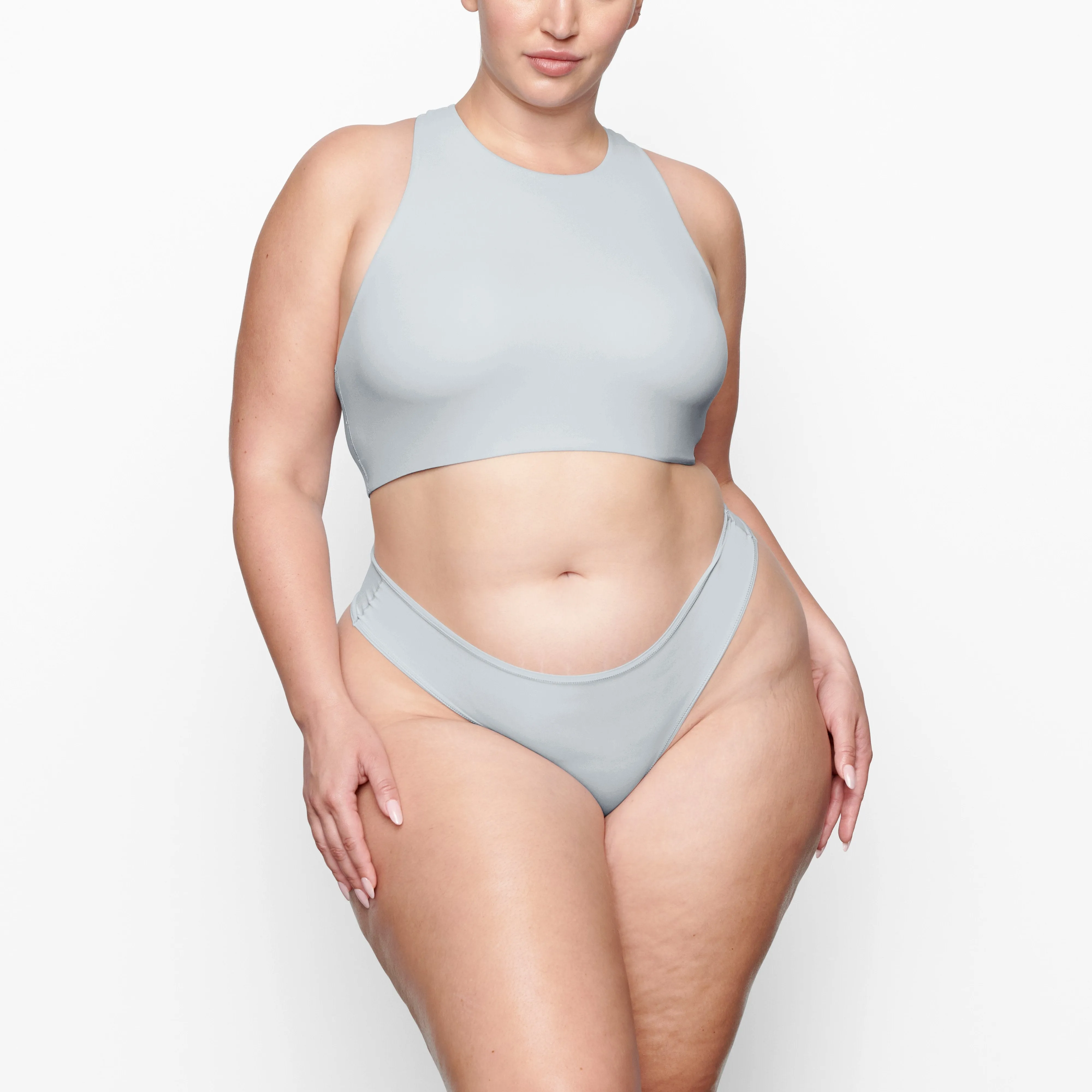 FITS EVERYBODY HIGH NECK BRA | SKY