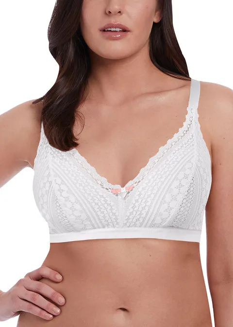 Freya Daisy Lace Bralette, White