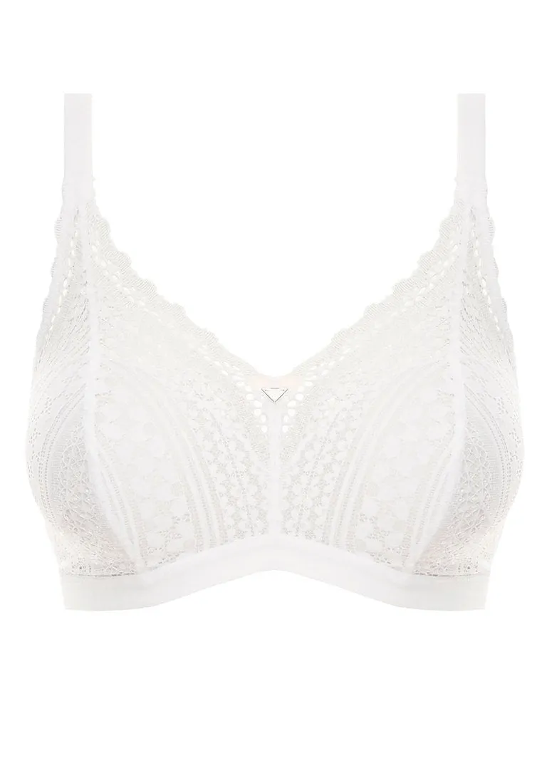 Freya Daisy Lace Bralette, White