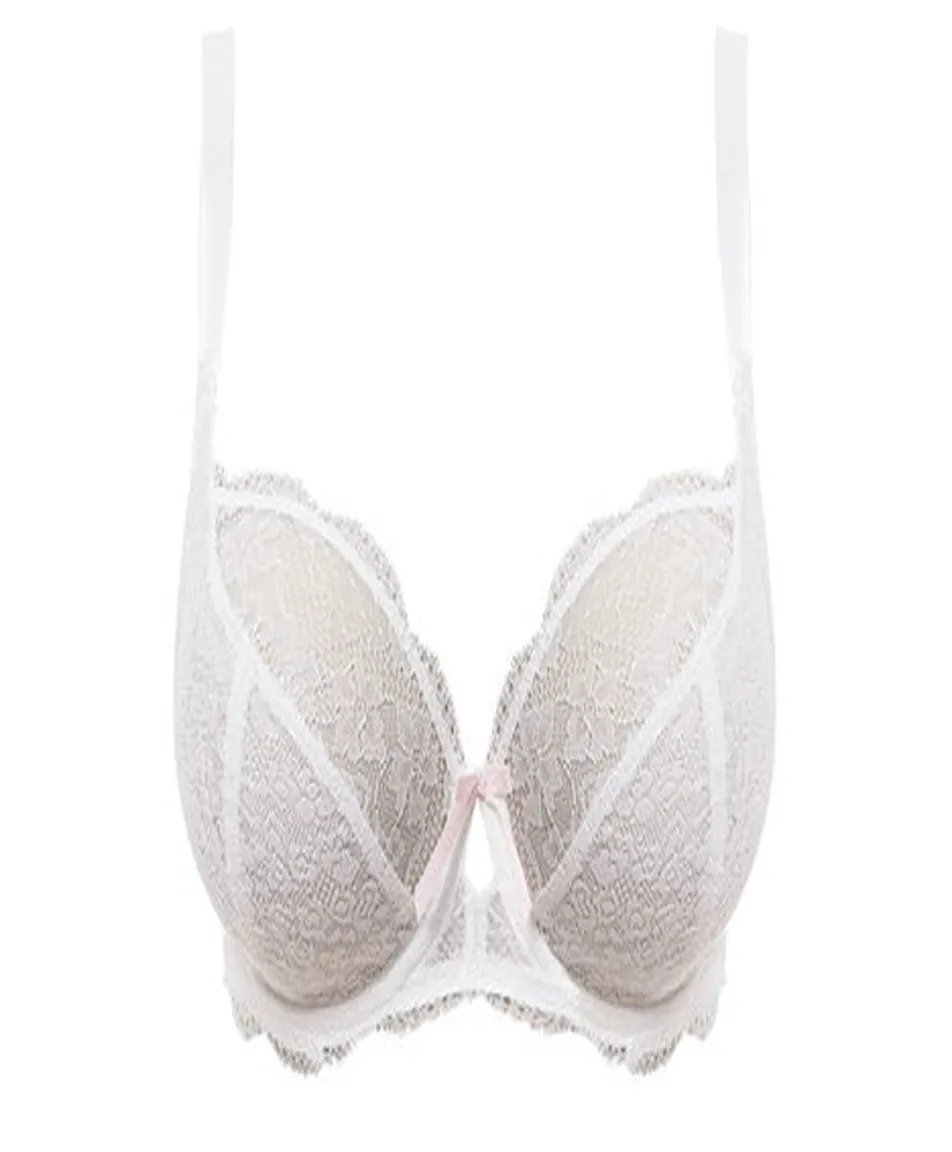 Freya Fancies Underwire Plunge Bra in White