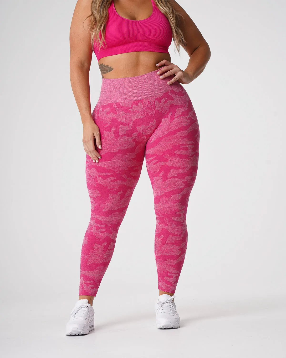 Fuchsia Camo Seamless Leggings