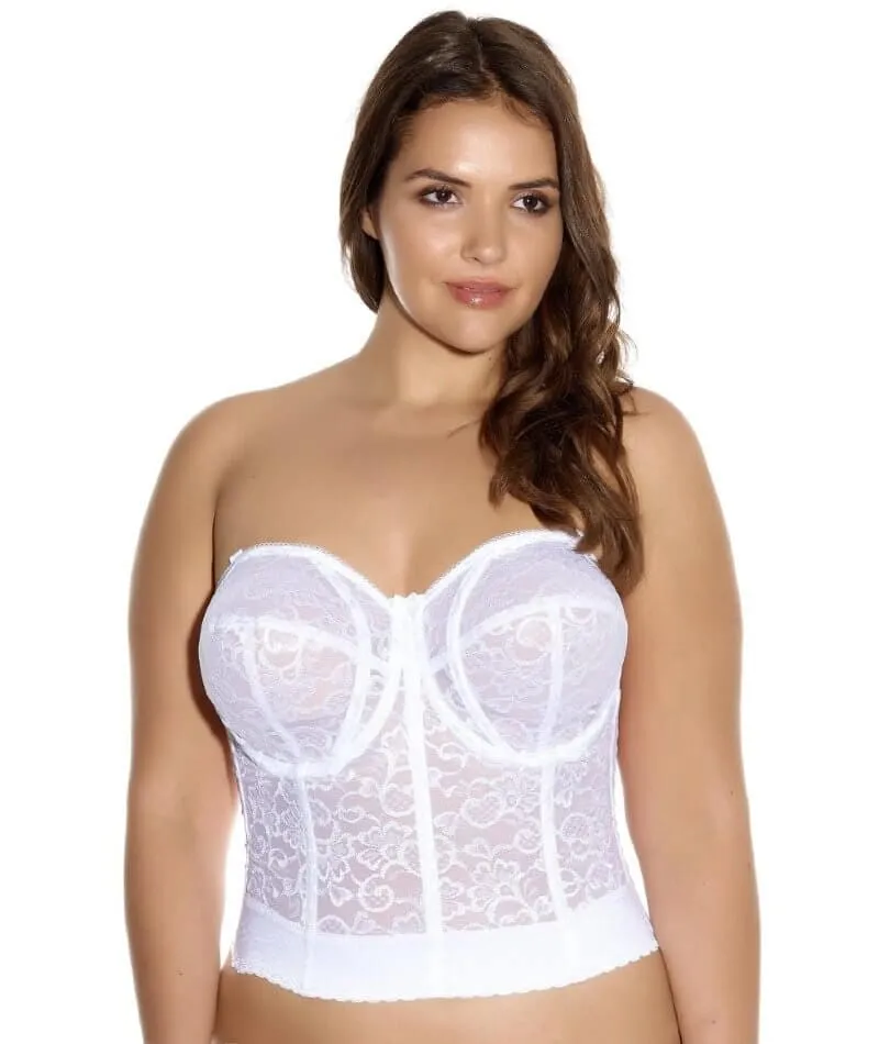 Goddess Lace Bridal Bustier - White