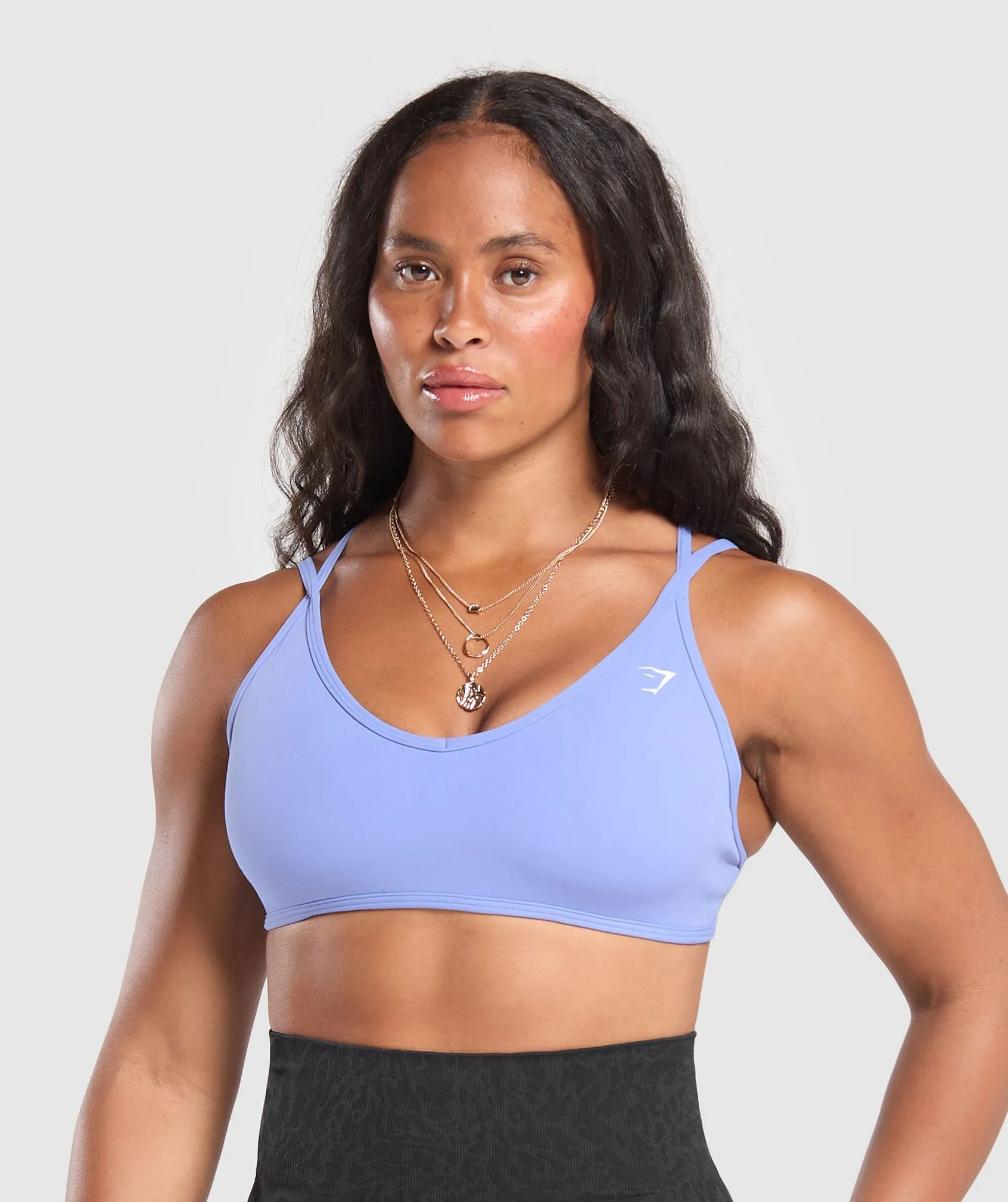 Gymshark Back Gains Sports Bra - Lift Blue