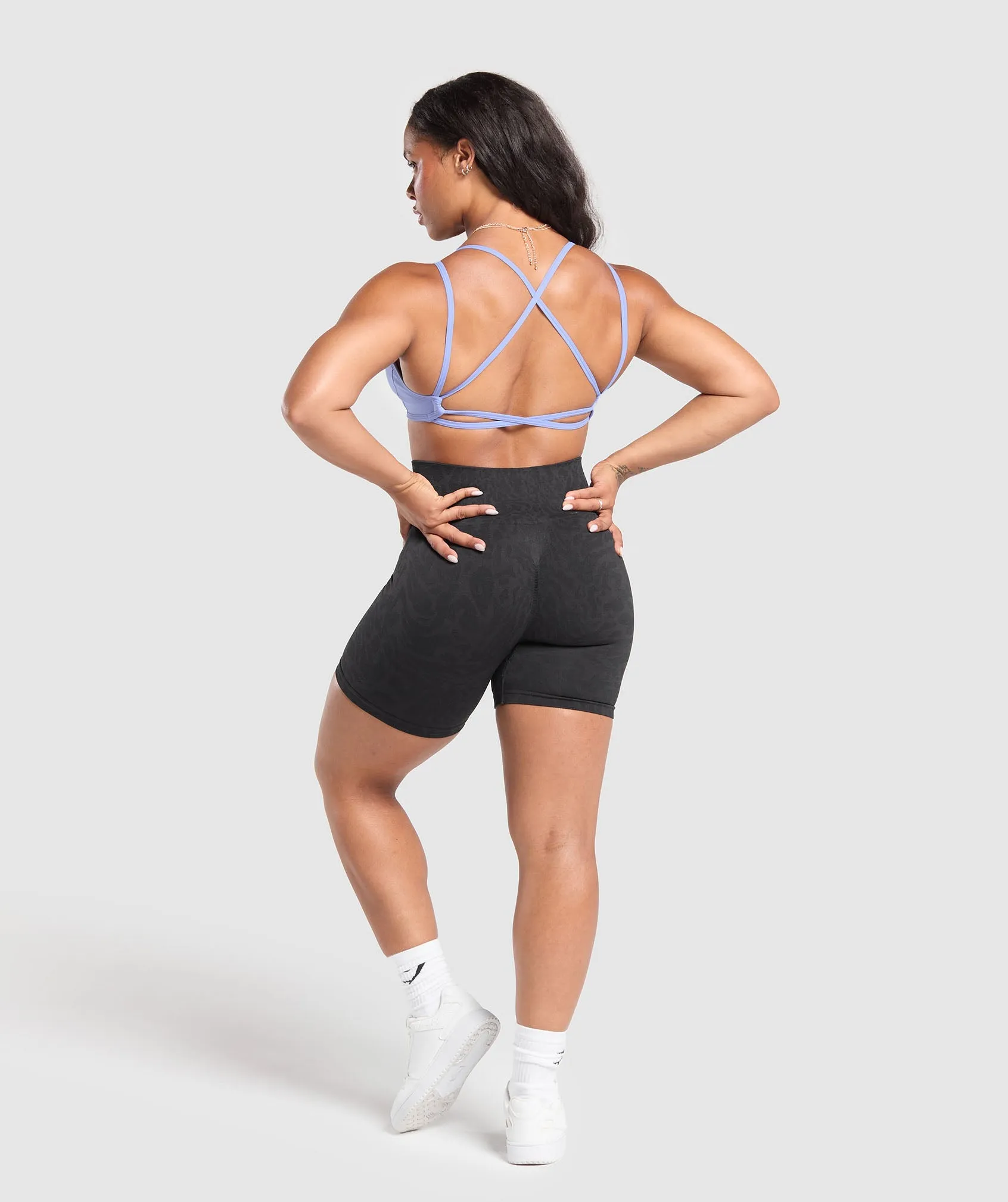 Gymshark Back Gains Sports Bra - Lift Blue