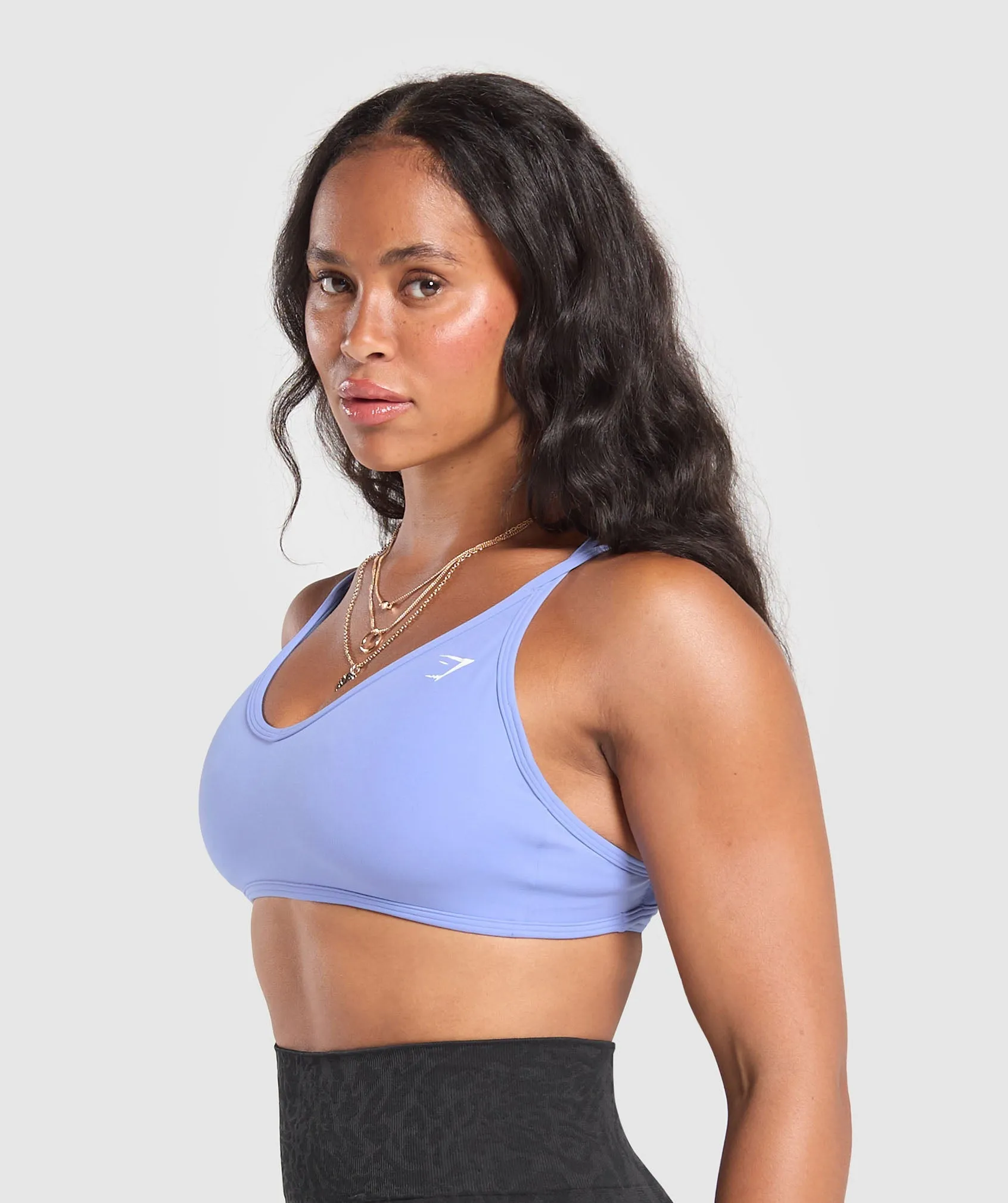 Gymshark Back Gains Sports Bra - Lift Blue