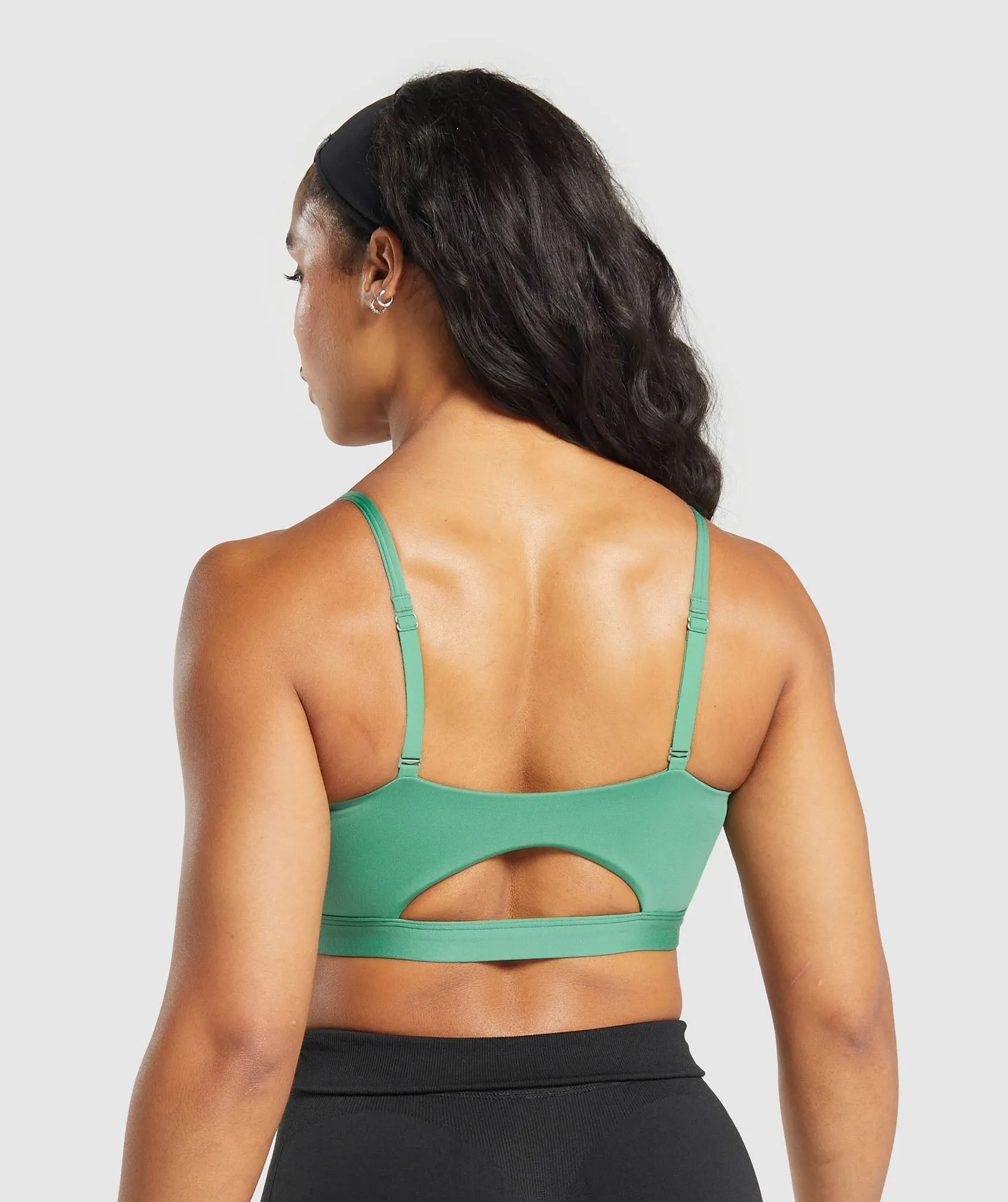 Gymshark Cut Out Bandeau - Discipline Green