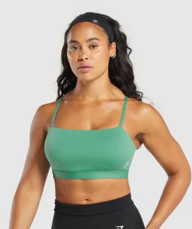 Gymshark Cut Out Bandeau - Discipline Green