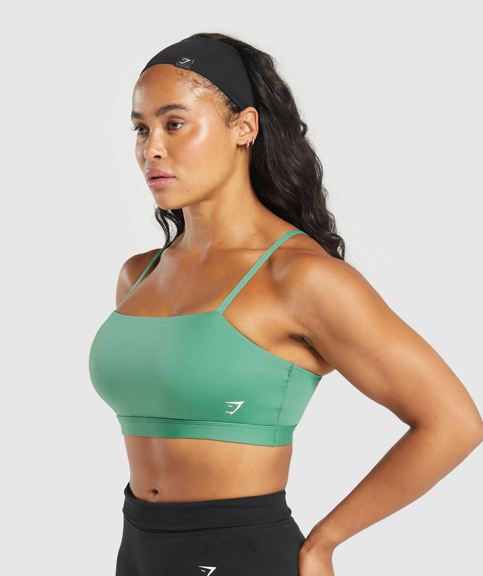 Gymshark Cut Out Bandeau - Discipline Green