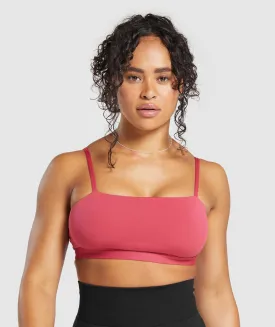 Gymshark Cut Out Bandeau - Vintage Pink