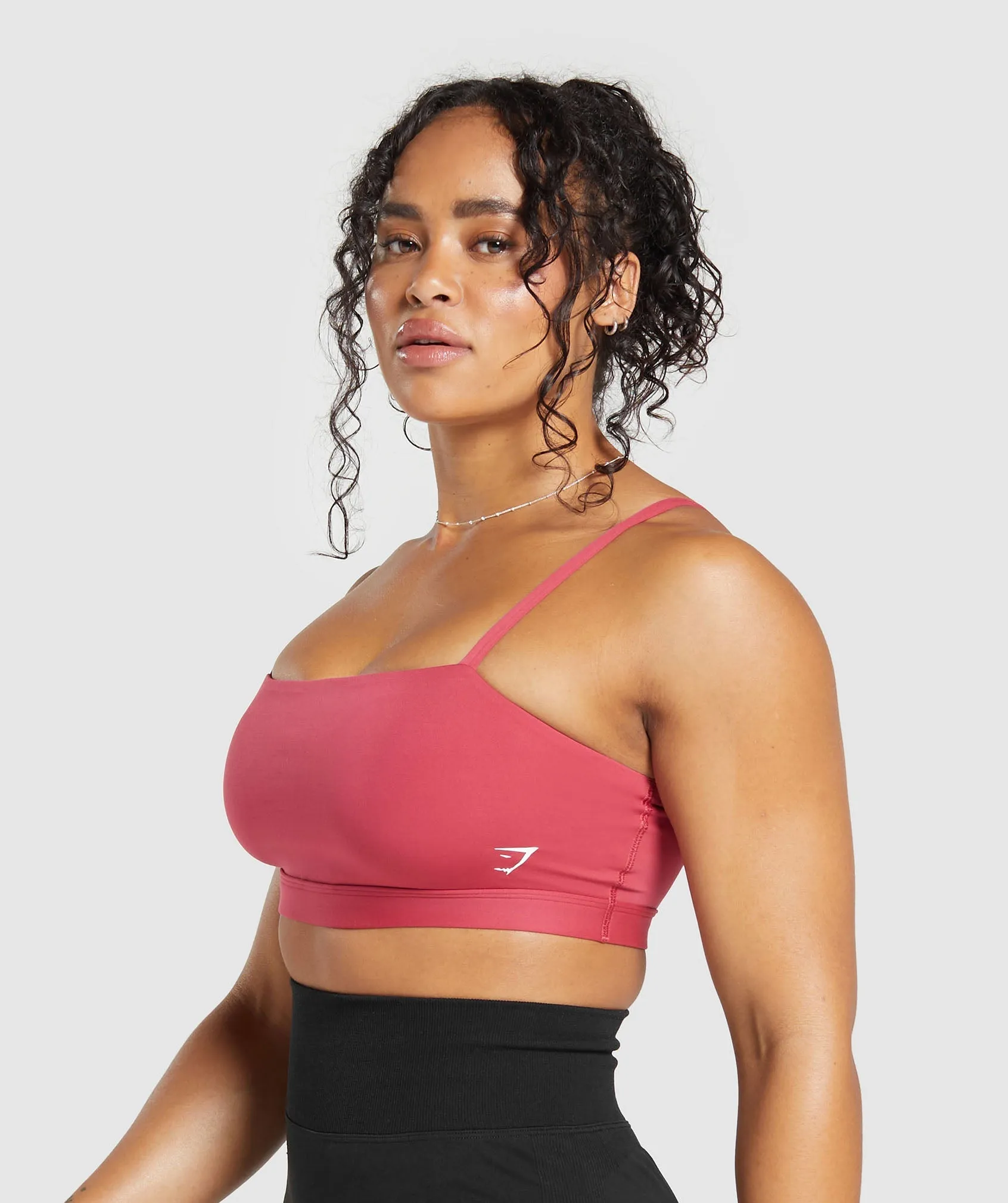 Gymshark Cut Out Bandeau - Vintage Pink