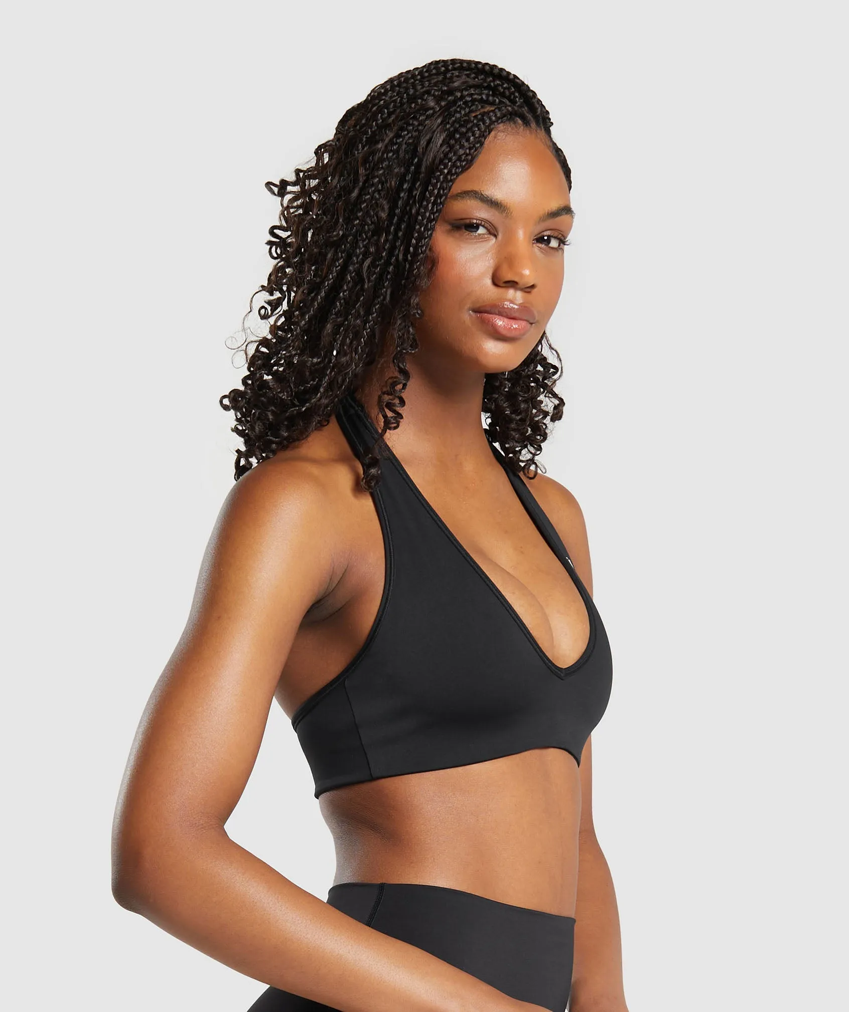 Gymshark Halterneck Sports Bra - Black