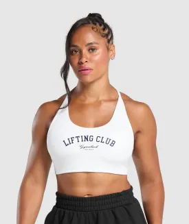 Gymshark Lifting Club Retro Bra - White